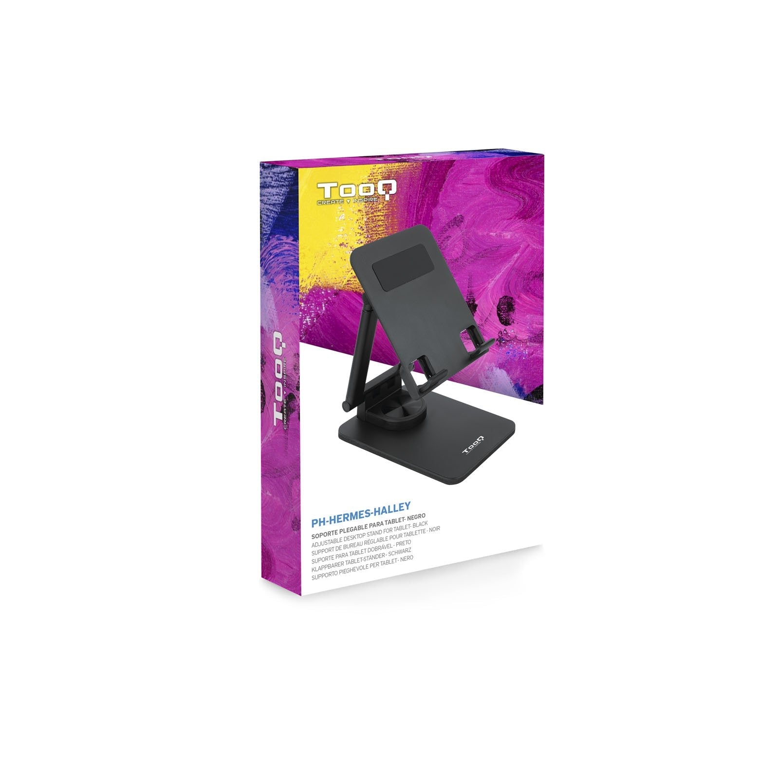 Tooq Soporte De Sobremesa Ajustable Para Móvil O Tablet De Hasta 12.9? - Negro