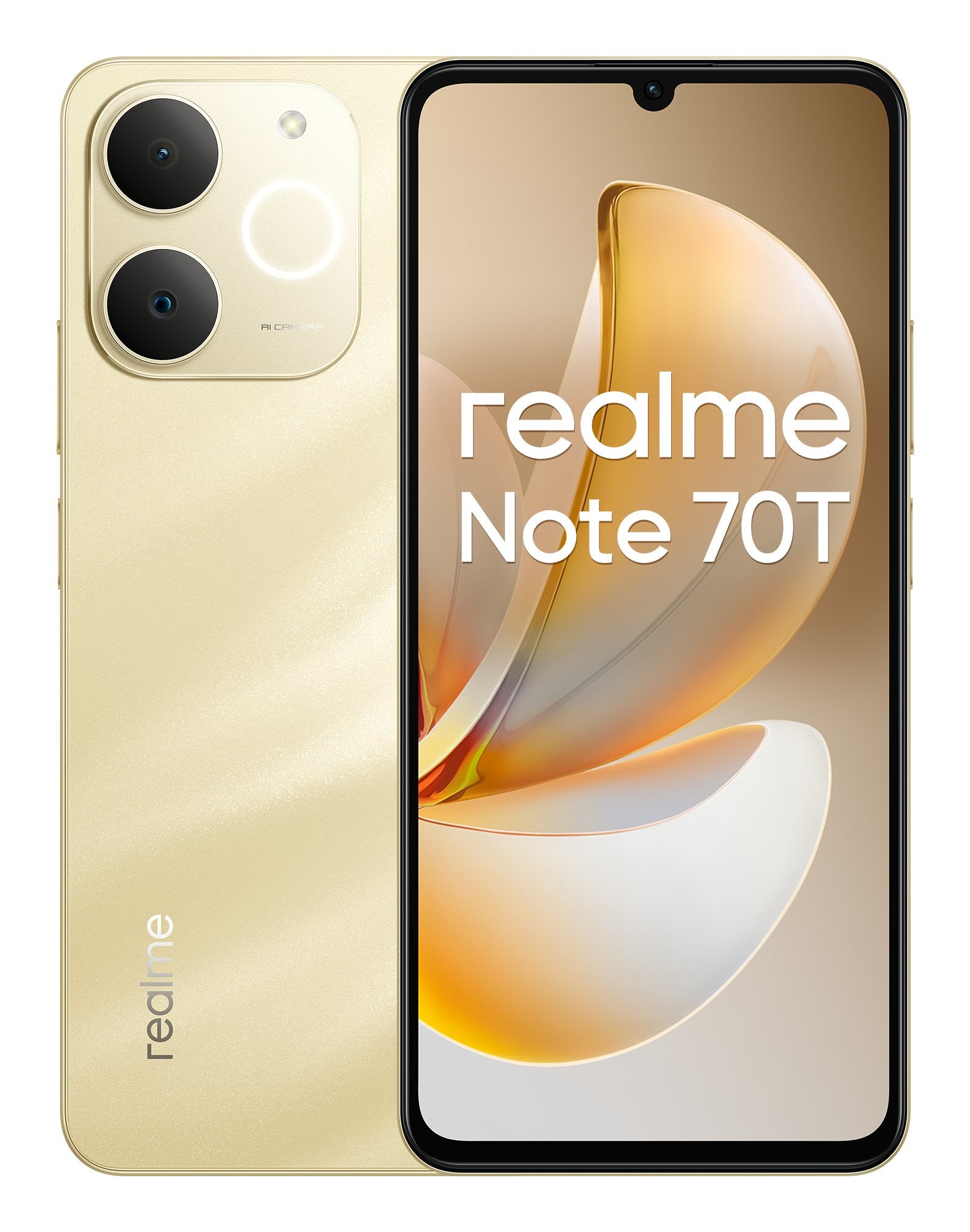 EAN 6941764469655 - realme Note 70T 17,1 cm (6.74") SIM doble Android 15 4G USB Tipo C 4 GB 128 GB 6000 mAh Oro imagen 1