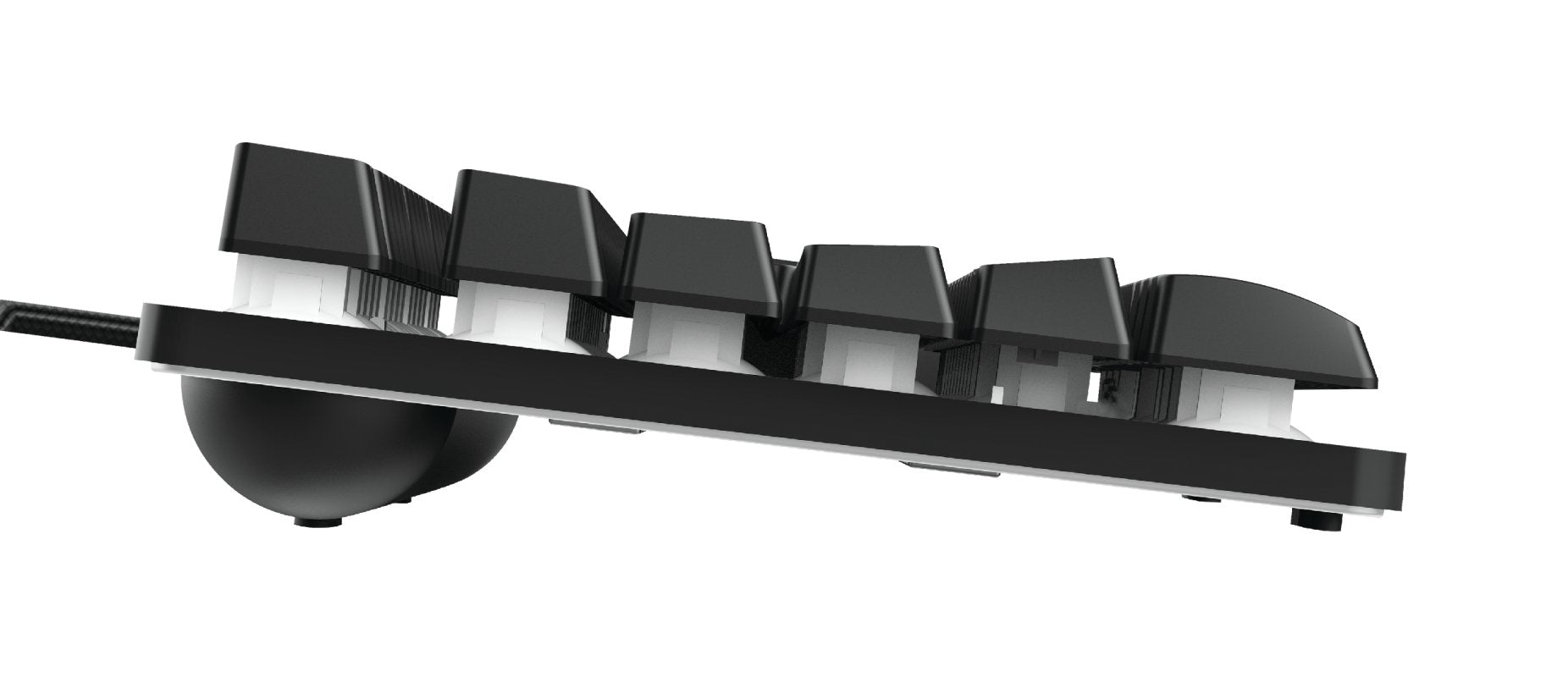 Teclado Trust Gaming Gxt 833 Thado Metalico Compacto Iluminacion Led Multicolor Anti-Ghosting 12 Tecl.Multimedia Usb  23698