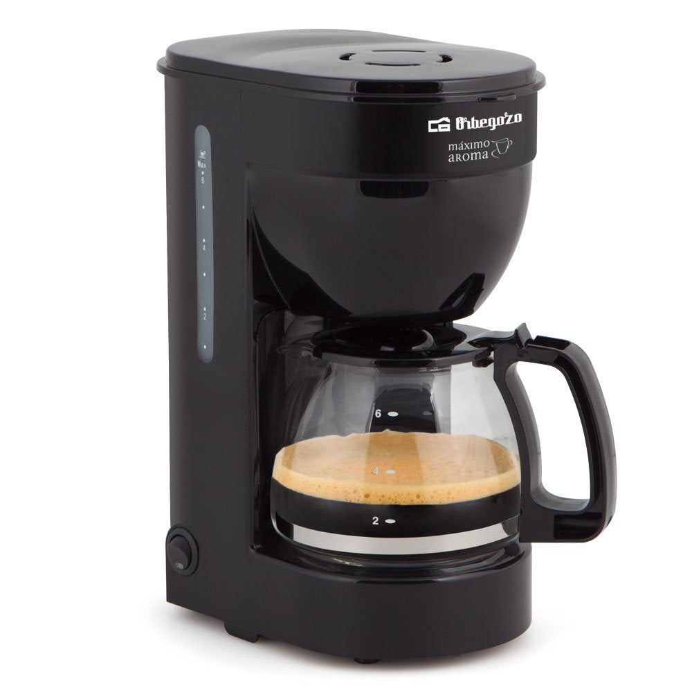 Orbegozo Cg4014 Negra Cafetera De Goteo 6 Tazas Filtro Permanente Extraíble