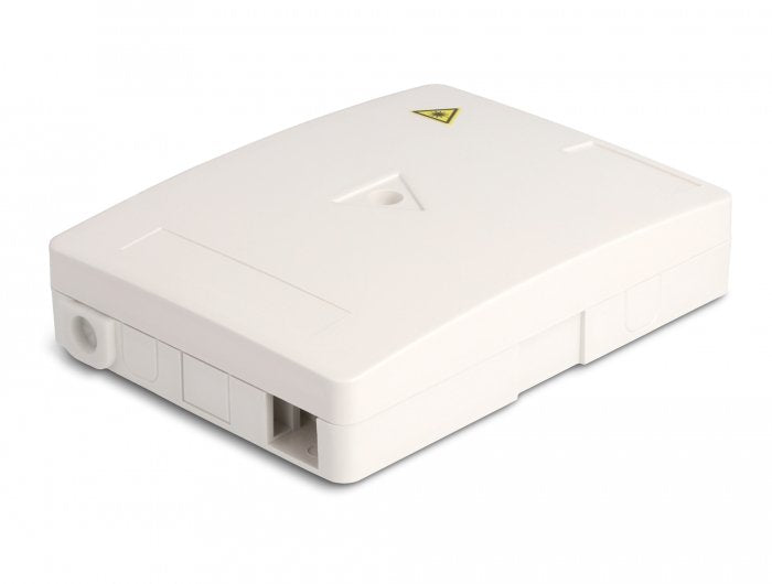 Lwl Anschlussdose Zur Wandmontage Für 2 X Sc Simplex Oder Lc Duplex Weiss