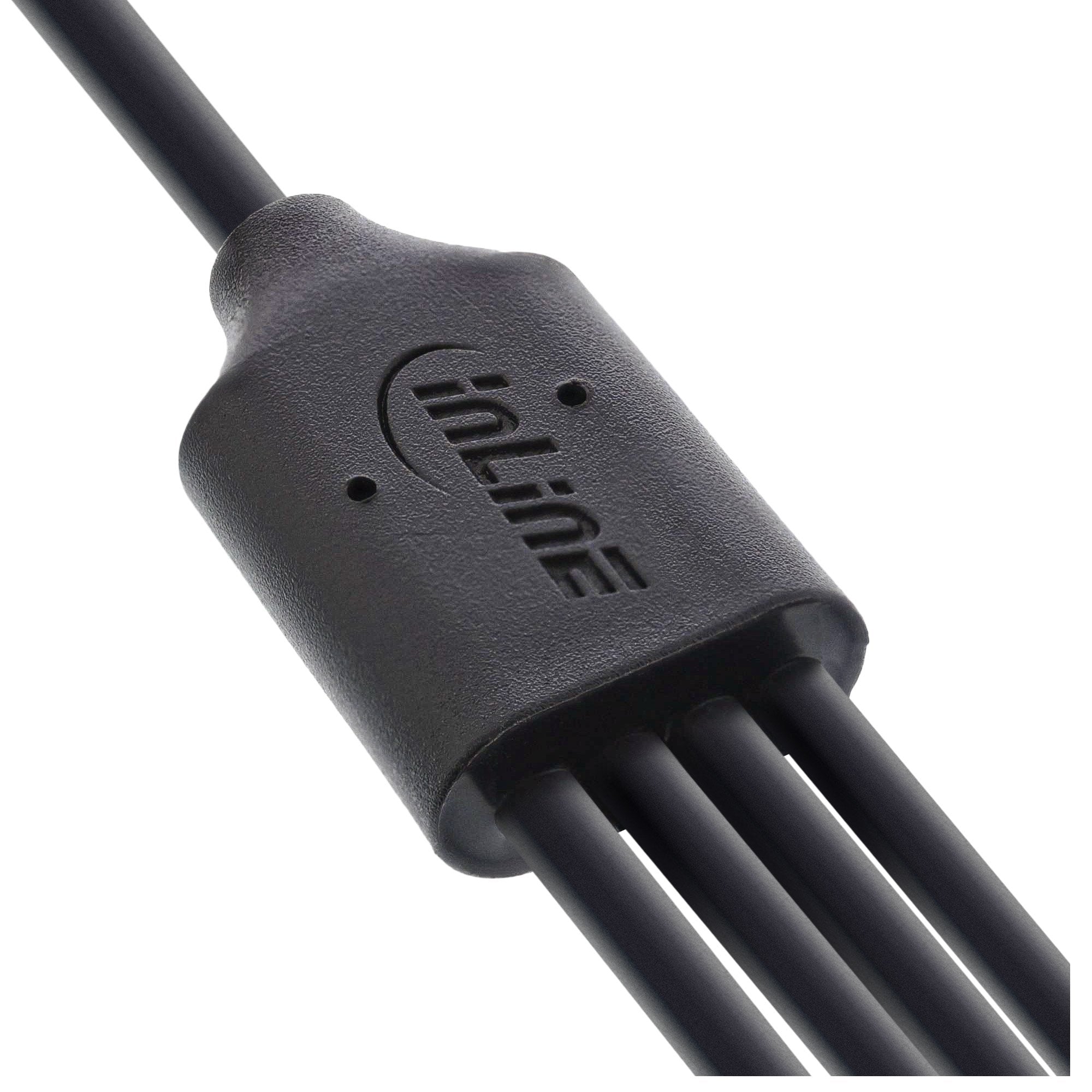 Inline® Usb 4in1 Y-Charging Cable, 1x Usb-A Macho A 4x Usb-C Male, Negro 0.5m