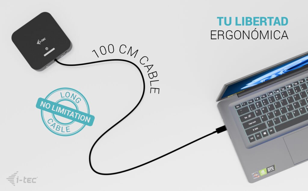 I-Tec Usb-C Dual Hdmi Ds 2x Hdmi 1x Glan 2x Usb-A 3.2 2x Usb 2.0 1x Usb-C Gen2 1x Usb-C Gen1 1x Audio Mic Jack 1x 100w Usb-C Pd