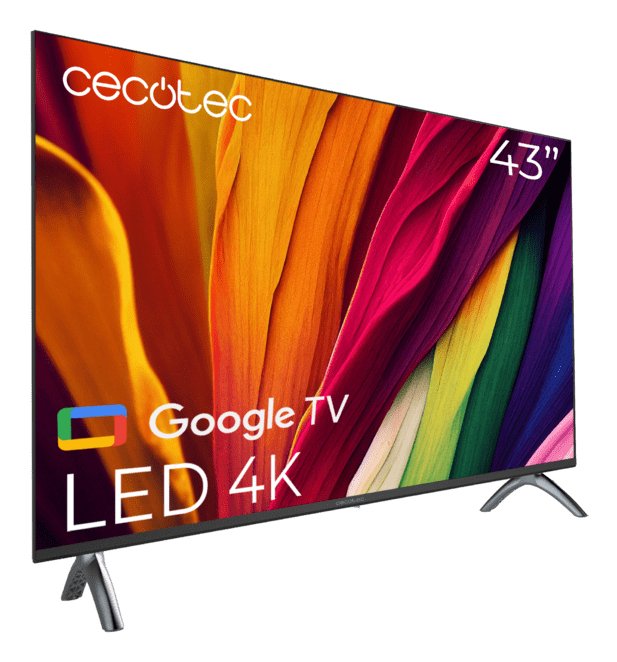 Television Led De 43" Cecotec 4k Uhd Google Tv Hdmi Usb Google Voice Chromecast