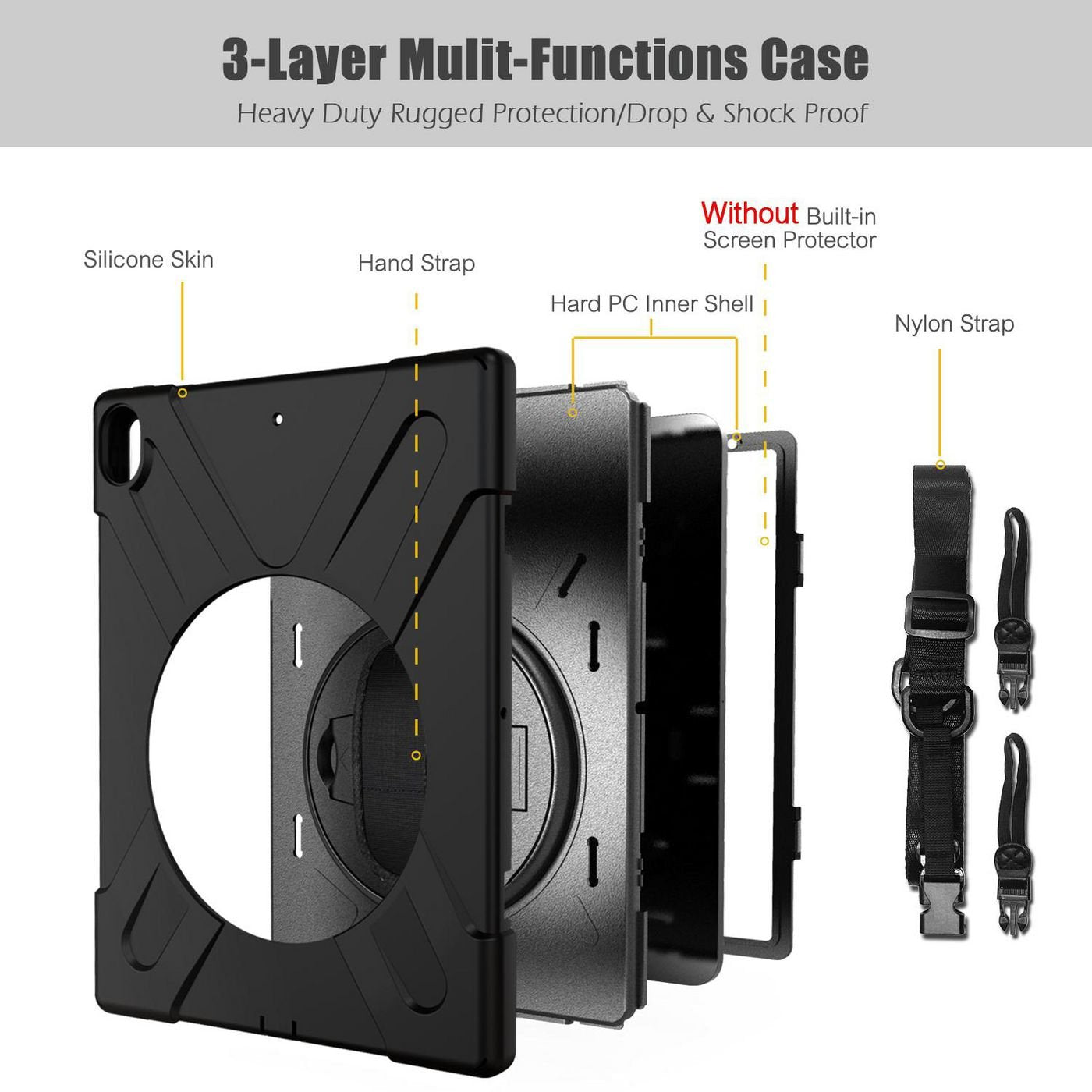 Estuff Es681543-Bulk Funda Para Tablet Ipad 9.7 2017, Ipad 9.7 2018  24,6 Cm (9.7") Negro