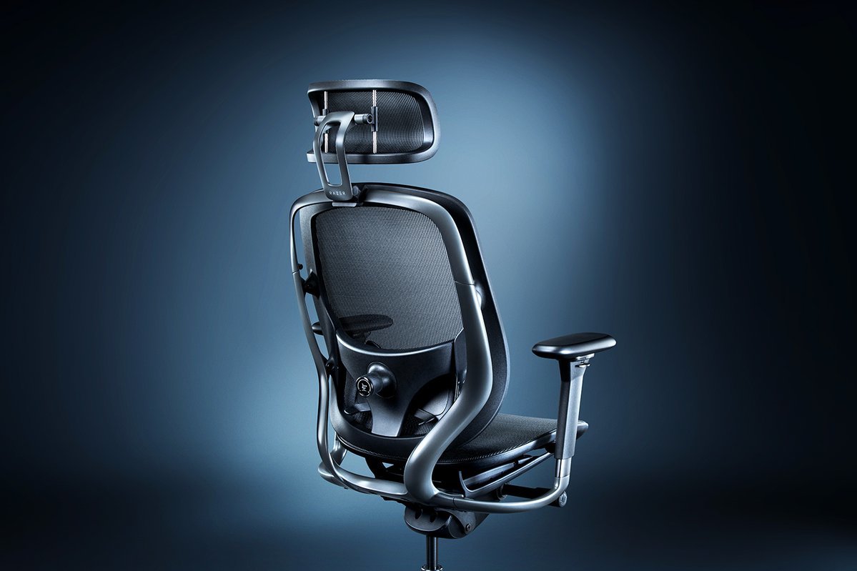 Silla Gaming Razer Fujin Pro De Malla Negra, Incluye Reposacabezas 3-D Rz38-04940100-R3g1