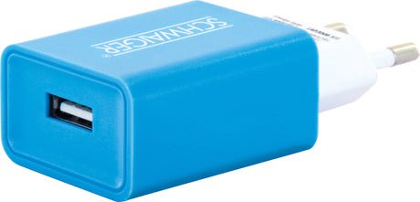 Schwaiger 230v Enchufe Usb Blanco/Azul