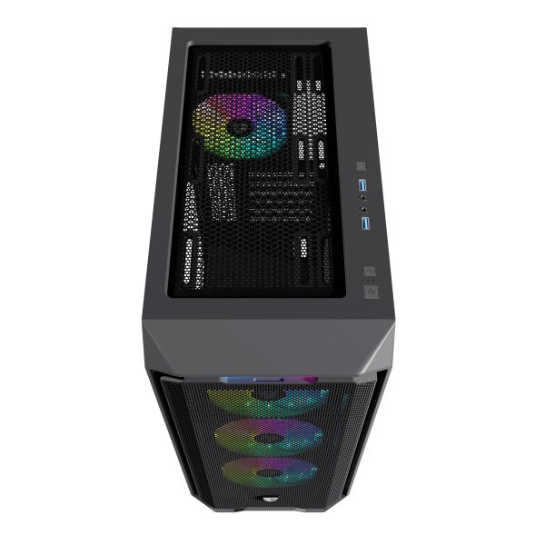 Nfortec Nf-Cs-Kraterx-B Carcasa De Ordenador Midi Tower Negro