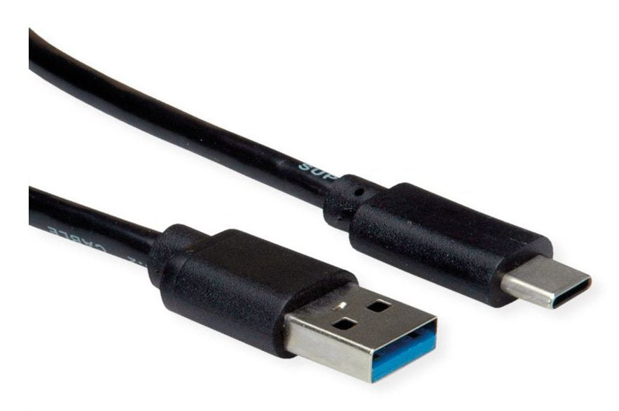 Roline Rm Usb 3.2 Gen 1 Cable, A-C, St St, Schwarz, 1 M