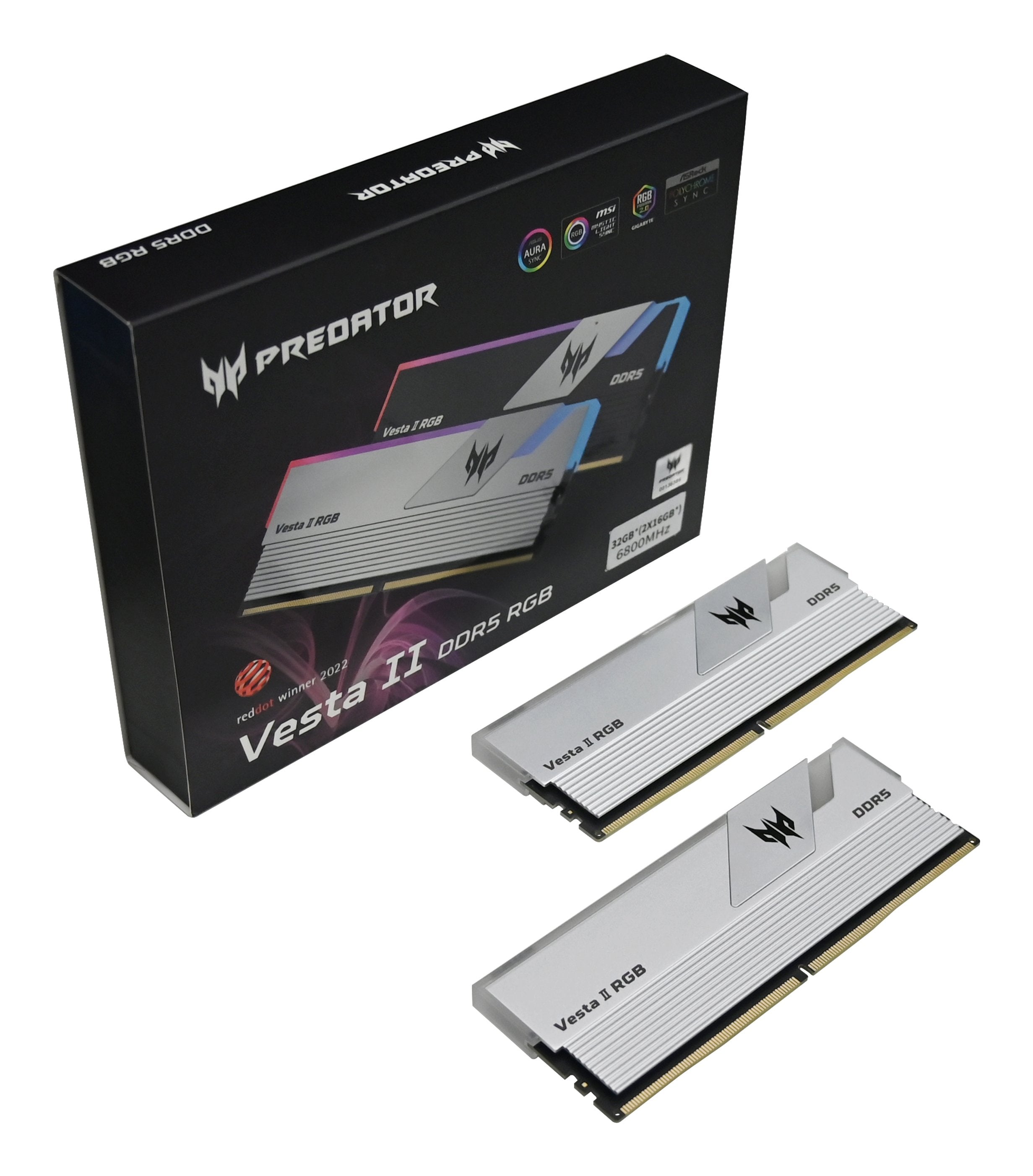EAN 6955914619593 - Predator VESTA2-64GB-6000-2R8-V4 módulo de memoria 2 x 32 GB DDR5 6000 MT/s 288-pin DIMM imagen 10