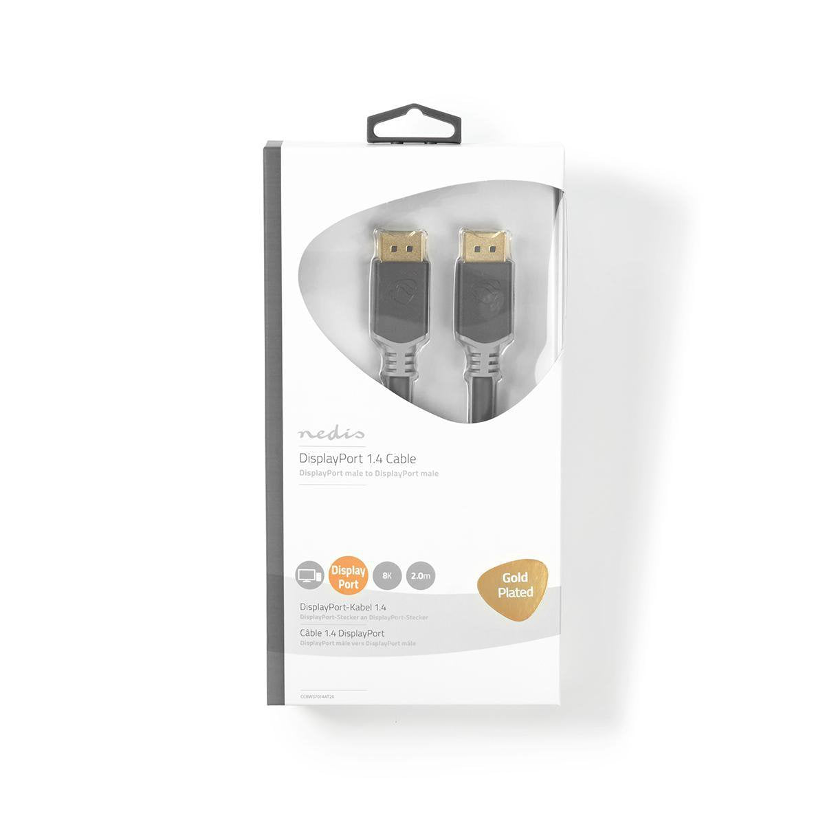 Nedis Ccbw37014at20 Cable Displayport 2 M Antracita, Gris