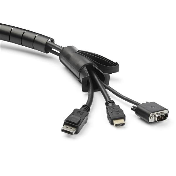 Startech.Manga De 2,5m En Espiral Para Gestión De Cableado Con Diámetro De 45mm Negro