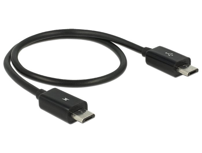 Delock Power Sharing Cable Micro Usb-B Macho > Micro Usb-B Macho Otg