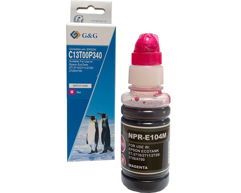 G&G Ecotank Cartucho Komp. Con Epson 104 C13t00p340 70ml M