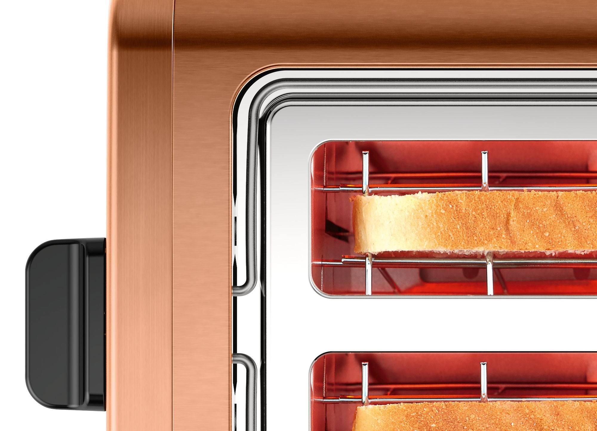 Tostadora Bosch Tat4p429 Designline, 970 W, 2 Ranuras, Color Cobre