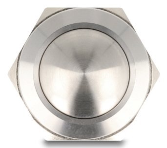 Drucktaster Zum Einbau 19 Mm 2 X Schraubklemme Taster Gewölbt