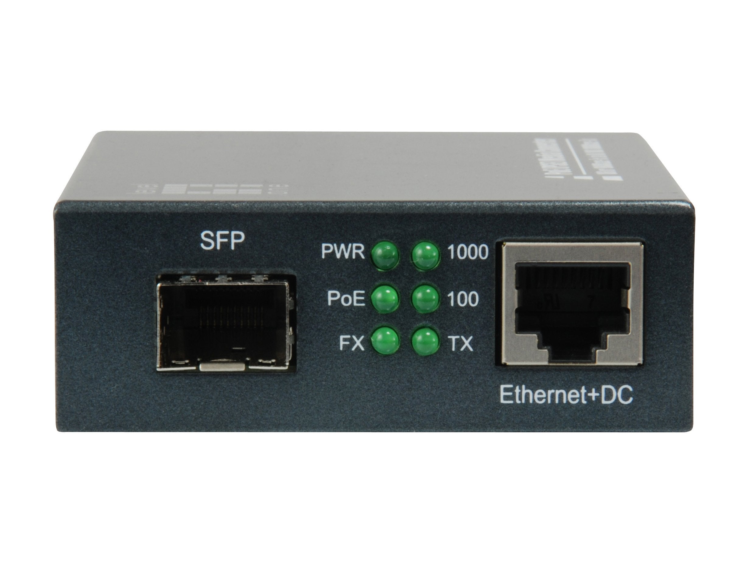 Levelone Gvt-2012 Convertidor De Medio 1000 Mbit/S Negro Rj45 A Sfp Gigabit