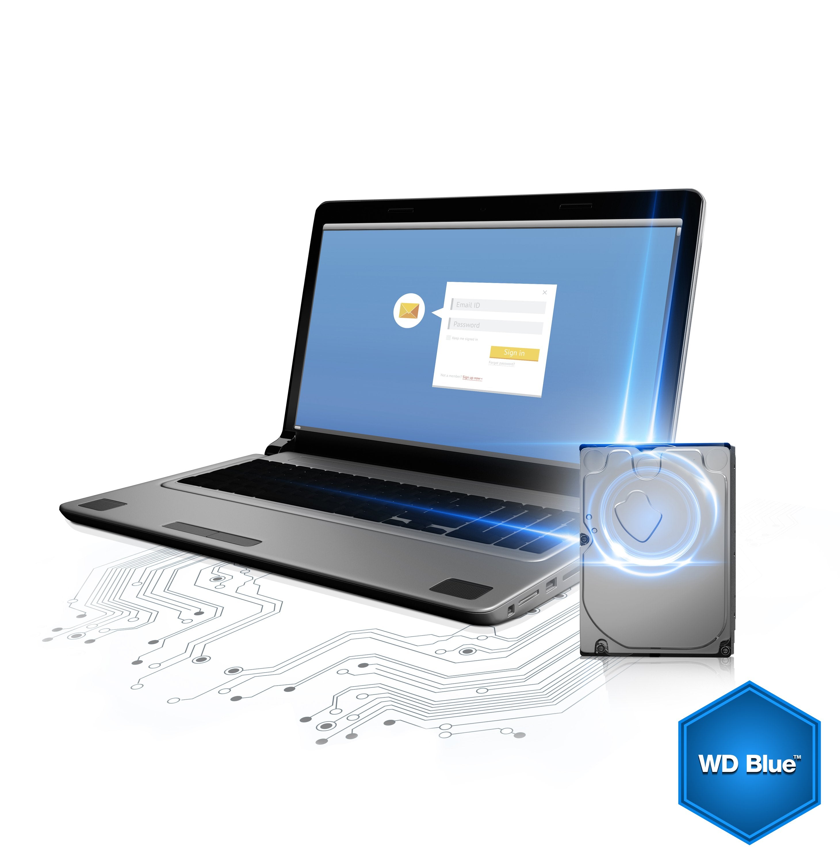 EAN 0718037779911 - Western Digital Blue disco duro interno 1 TB 7200 RPM 64 MB 3.5" Serial ATA III imagen 3