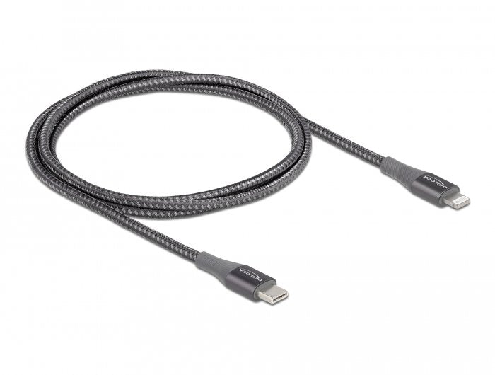 Delock Cable Datos Y Carga  Usb Tipo-C A Lightning Para Apple 1 M Mfi
