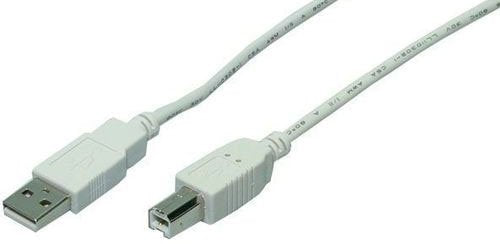 Logilink Cable Usb 2.0 Tipo A/B ( Impresora ) 1.80m Gris Cu0007