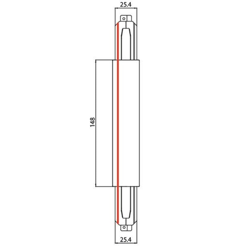 Brumberg 87124070 Mitteleinspeisung 3-Ph.-Stromschiene Onetrack Dali   Schaltb. Weiss