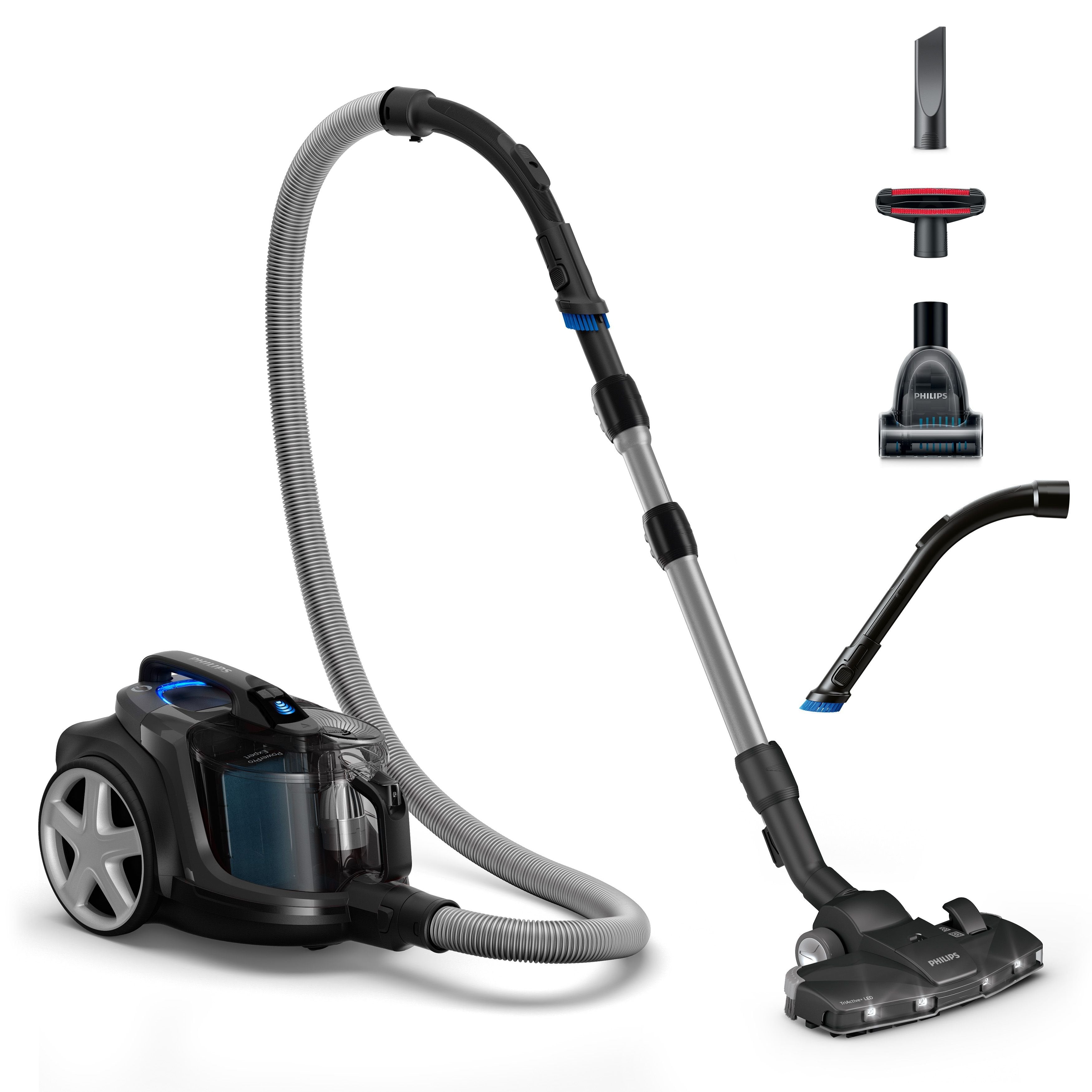 Vacuum Cleaner Philips Powerpro Expert 7000 Series Bagless 900 Watts Capacity 2 L Noise 75 Db Black Weight 5.5 Kg Fc9747/09