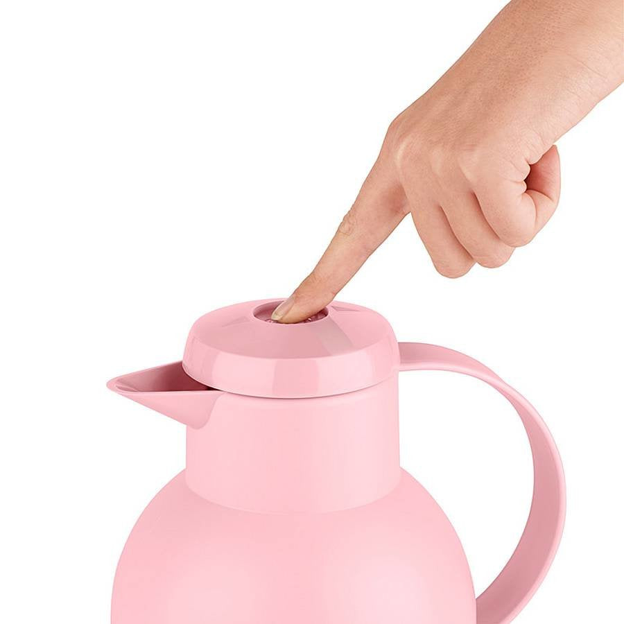 Emsa F4010300 Samba Isolierkanne (1 Liter, Quick Press Verschluss,