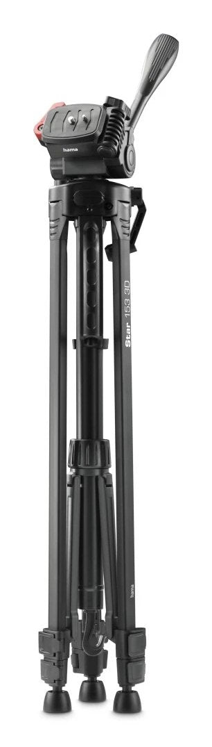Hama Star 153 3d Tripode Para Camara Y Smartphone - Peso Max 990g - Altura Ajustable Hasta 153cm - Manivela En Columna