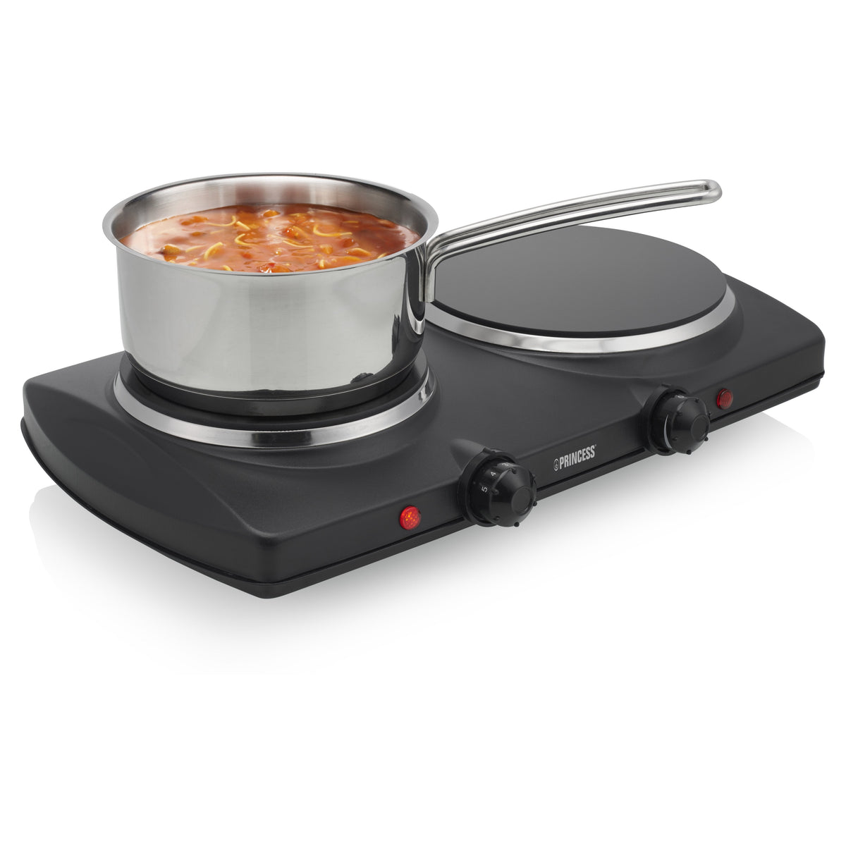 Princess 303021 - Ceran-Kochfeld - 2 Kw - Negro
