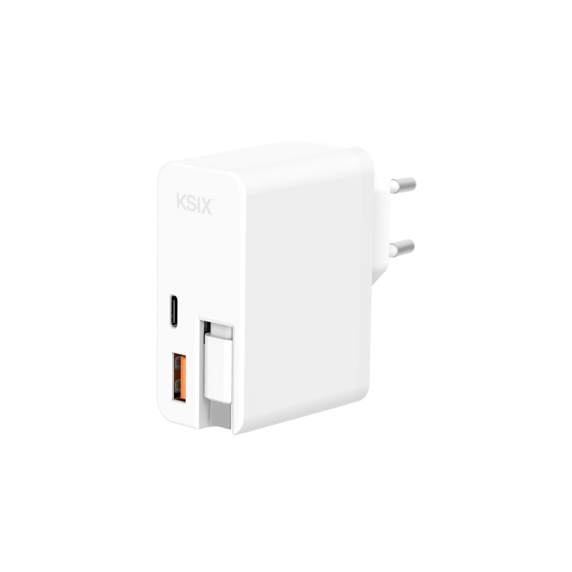 Ksix Bcd65wb01 Blanco Cargador Ultrarrápido 65w Con Usb-C Power Delivery