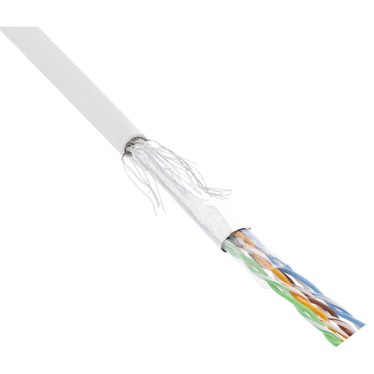 Cable De Red Inline Sf/Utp Cat.5e Awg26 Cca Pvc Blanco 100m