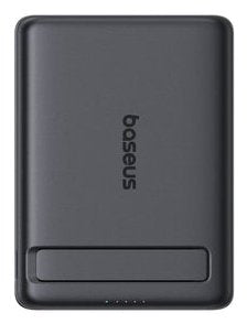 Picogo Am31 Qi2 Ultra-Mini Magnetic Power Bank With Kickstand 5000mah 20w Cosmic Black (+Braided Cable Usb-C To Usb-C 30cm Black)