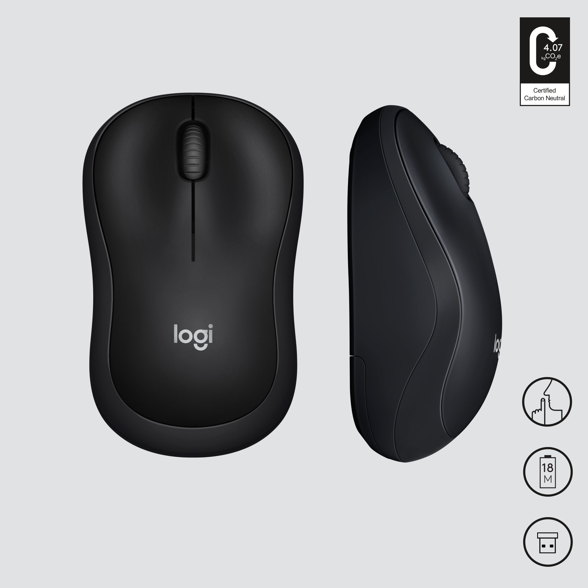 Logitech Raton M220 Silent Inalambrico Negro 910-004878