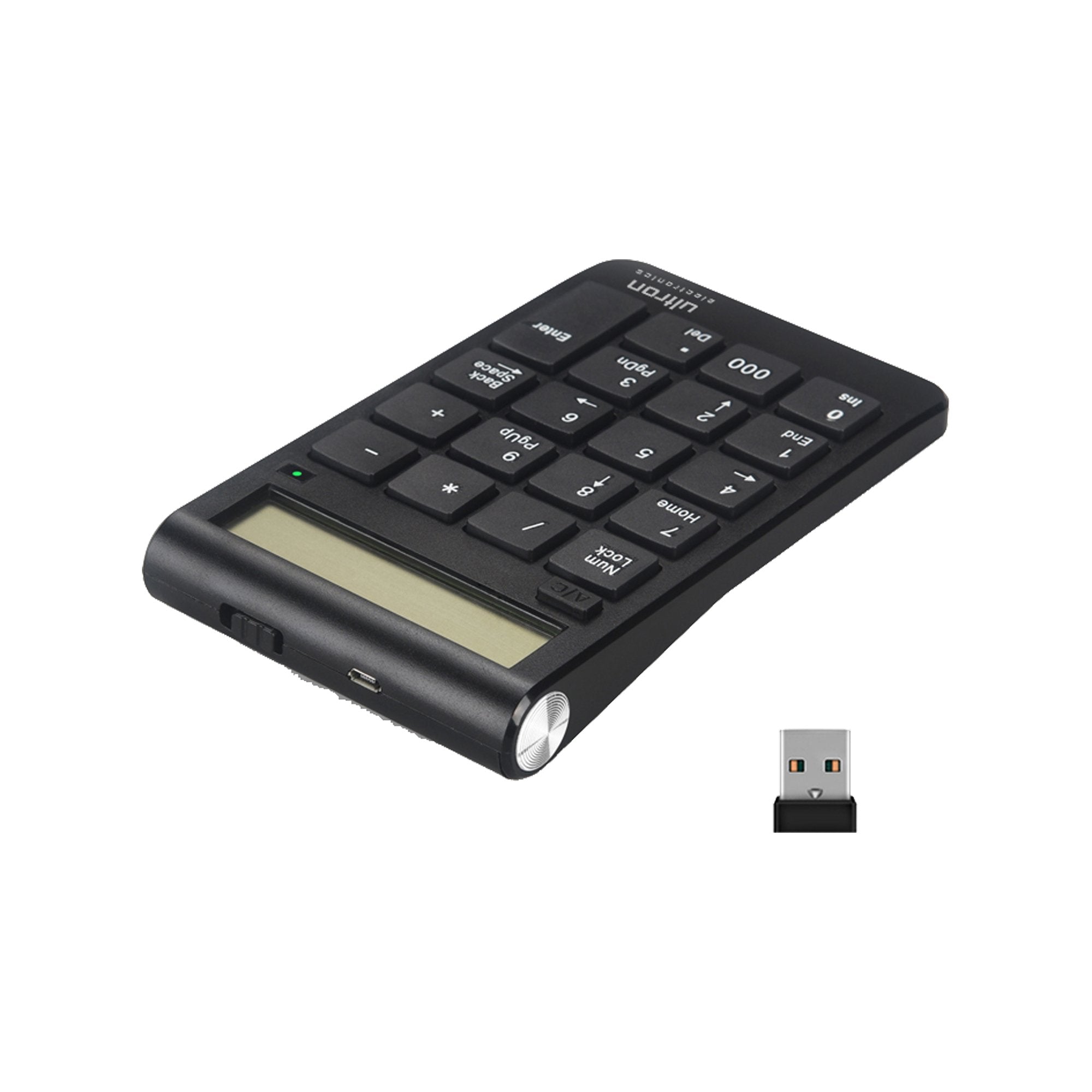 Teclado Numérico Y Calculadora Inalámbrico Ultron Un-2 De 2,4ghz