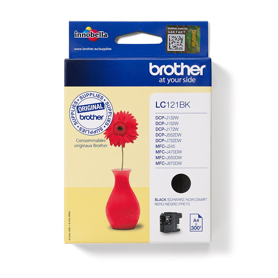 EAN 4977766723183 - Brother LC121BK cartucho de tinta 1 pieza(s) Original Negro imagen 1