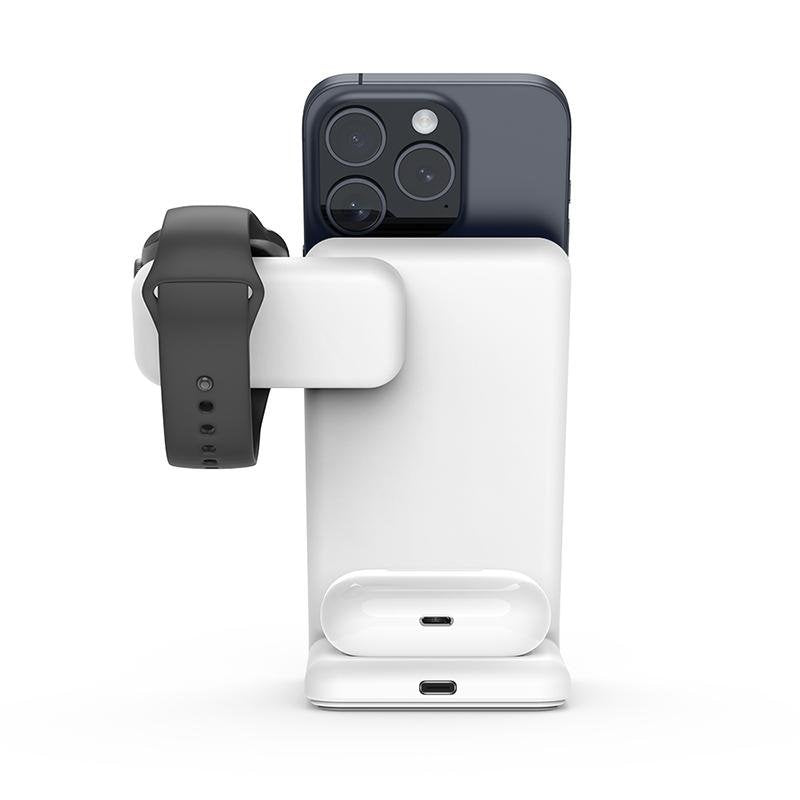EAN 5904310703512 - Crong CRG-MSPS-WHT cargador de dispositivo móvil Reloj inteligente Blanco Lightning, USB Cargador inalámb imagen 5