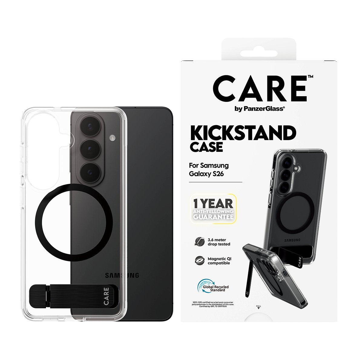 Care Urban Explorer Case Clear W Kickstand Qi Galaxy S26