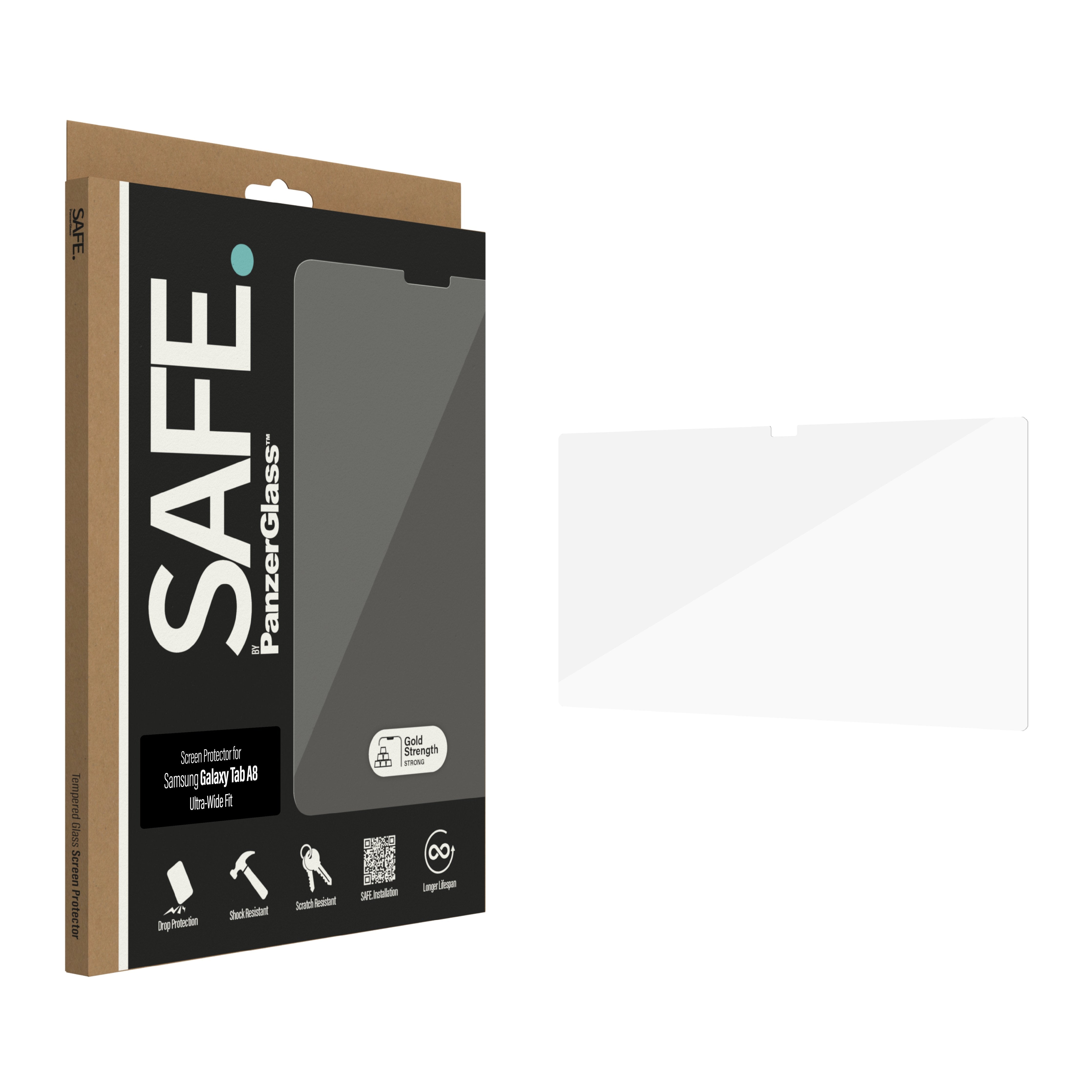 EAN 5711724953255 - PanzerGlass SAFE. by ® Screen Protector Samsung Galaxy Tab A8 | Ultra-Wide Fit Protector de pantalla 1 pi imagen 3