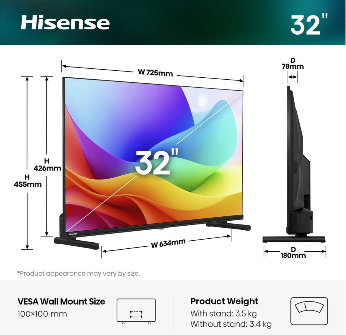 EAN 6942351429472 - Hisense 32A59S 81,3 cm (32") Full HD Smart TV Wifi Negro imagen 2