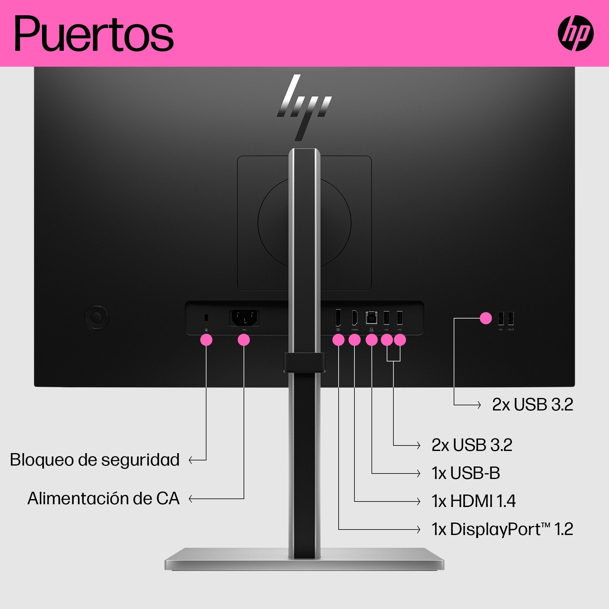 EAN 0196786299742 - HP E24t G5 FHD Touch Monitor pantalla para PC 60,5 cm (23.8") 1920 x 1080 Pixeles Full HD LCD Negro imagen 2