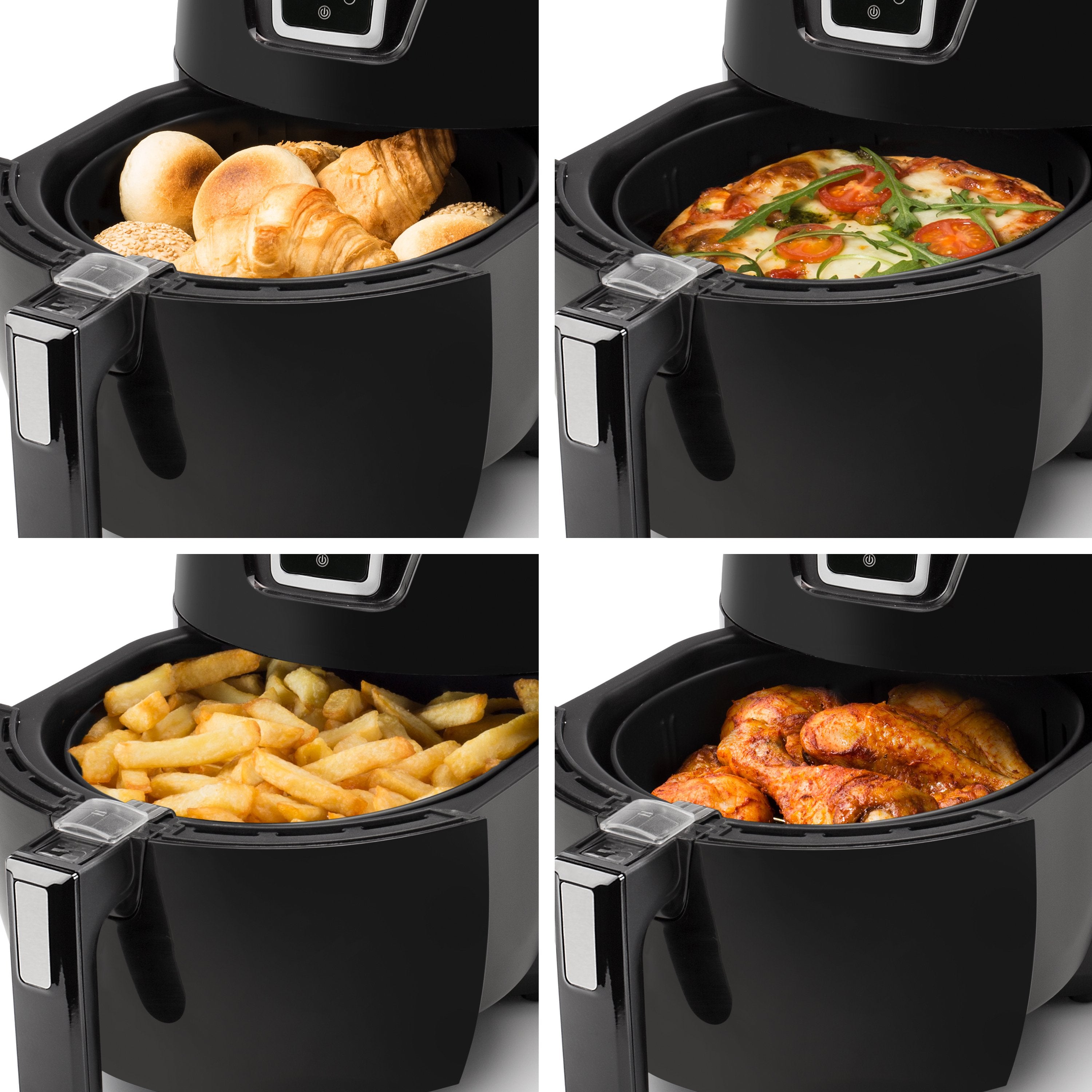 EAN 8713016048257 - Princess 182021 Sencillo 3,2 L Independiente 1400 W Freidora de aire caliente Negro imagen 3