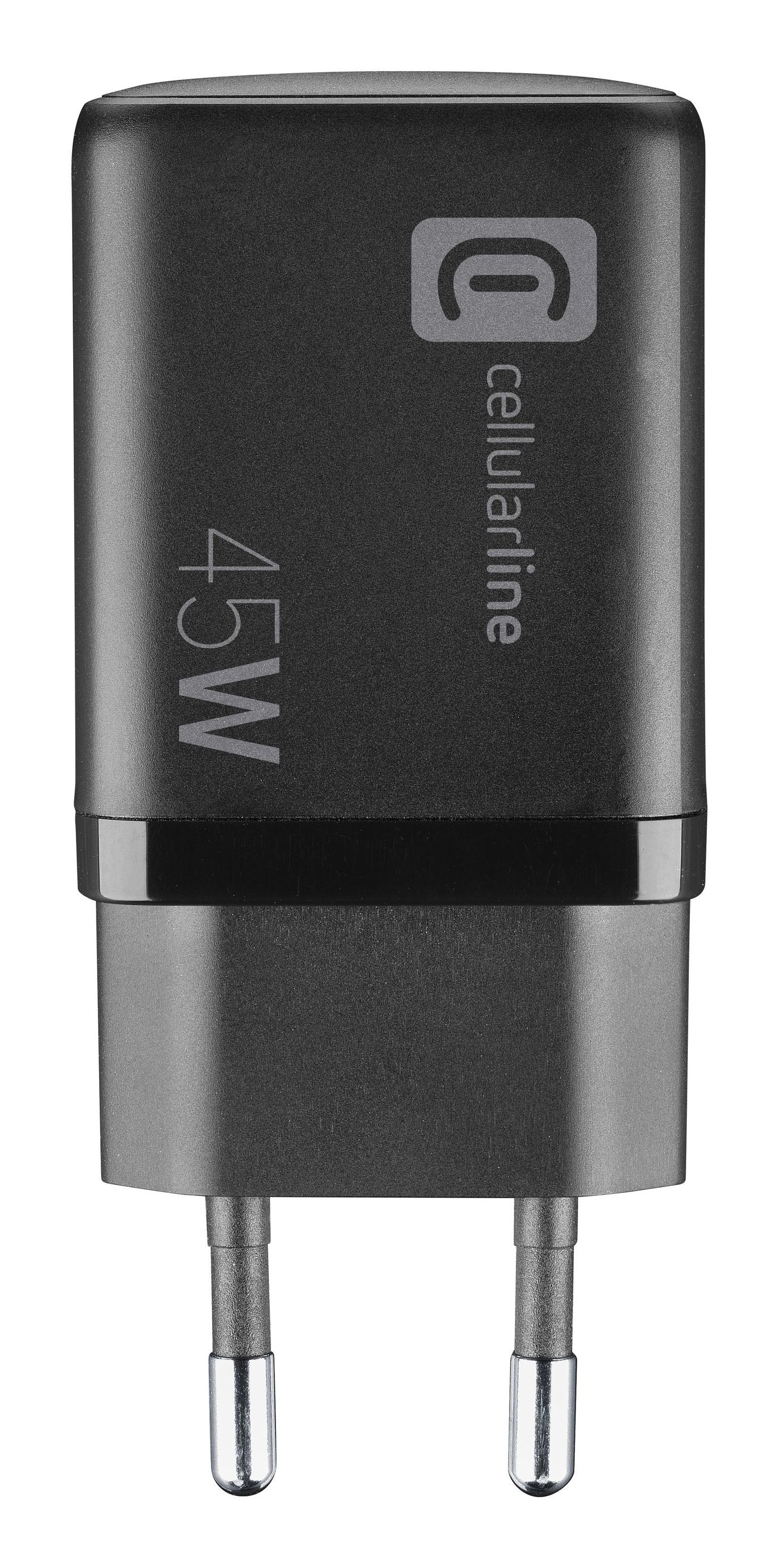 Cellularline Charger Multipower Micro 45w Gan 2 Ports Negro