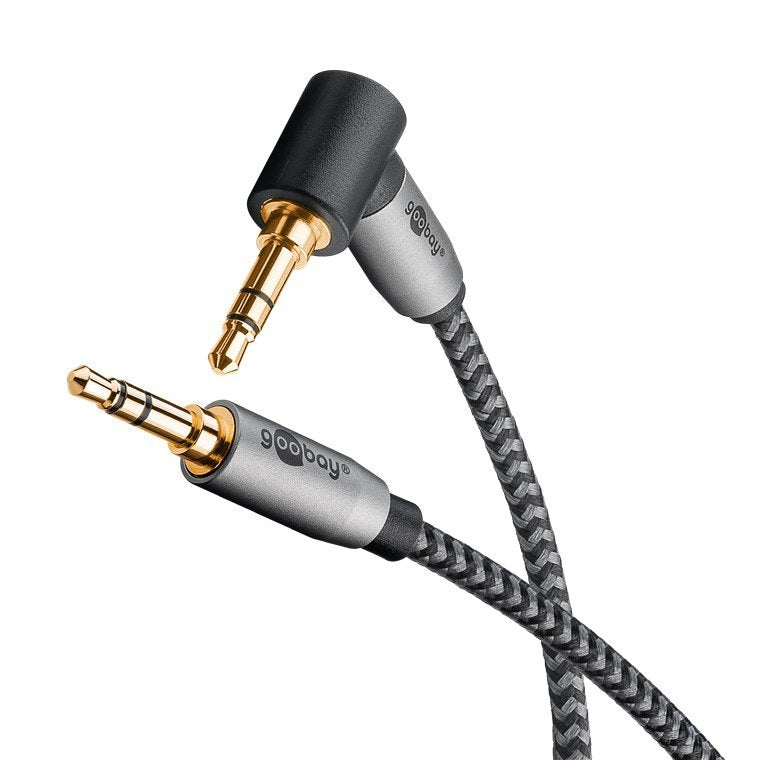 EAN 4040849652776 - Goobay 65277 cable de audio 0,5 m 3,5mm TRS Negro, Plata imagen 2