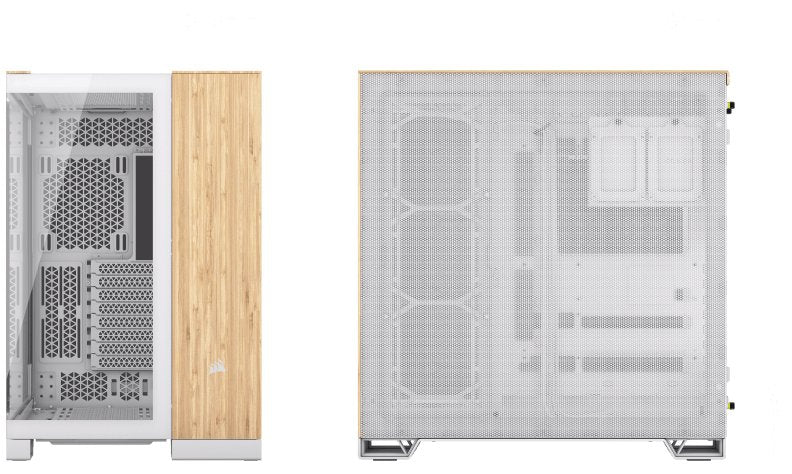 EAN 0840006688860 - Corsair CC-9011284-WW carcasa de ordenador Midi Tower Bamboo, Blanco imagen 3