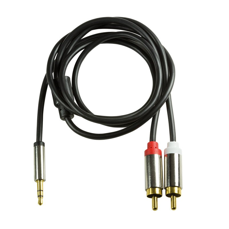 Cable  1,0m 3.5mm M (3-Pin, St) A 2xrca M Blister