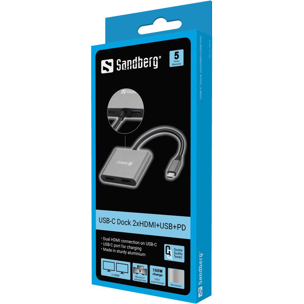 EAN 5705730136443 - Sandberg 136-44 Adaptador gráfico USB Gris imagen 6