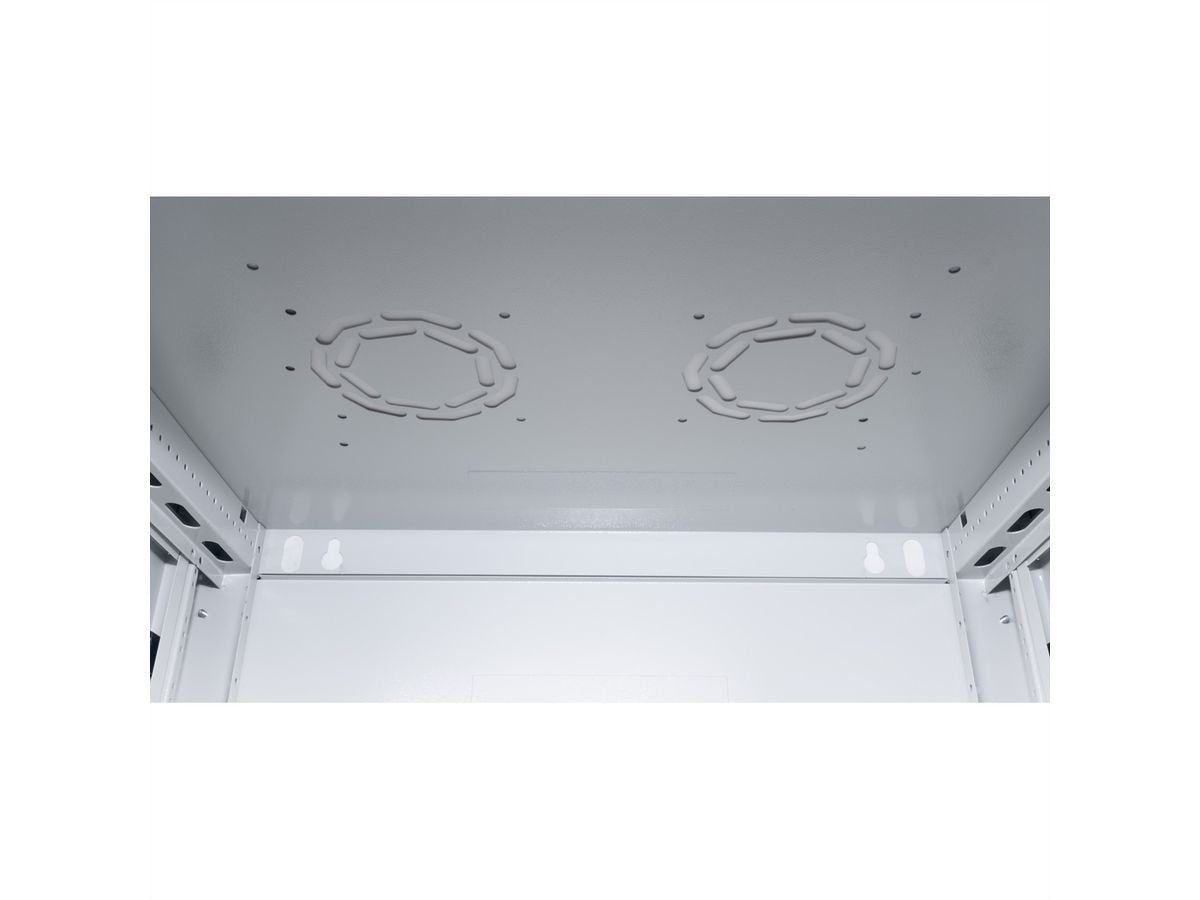 Roline 19-Zoll Wandgehuse Basic Plus 4he, 600x450 Bxt Grau