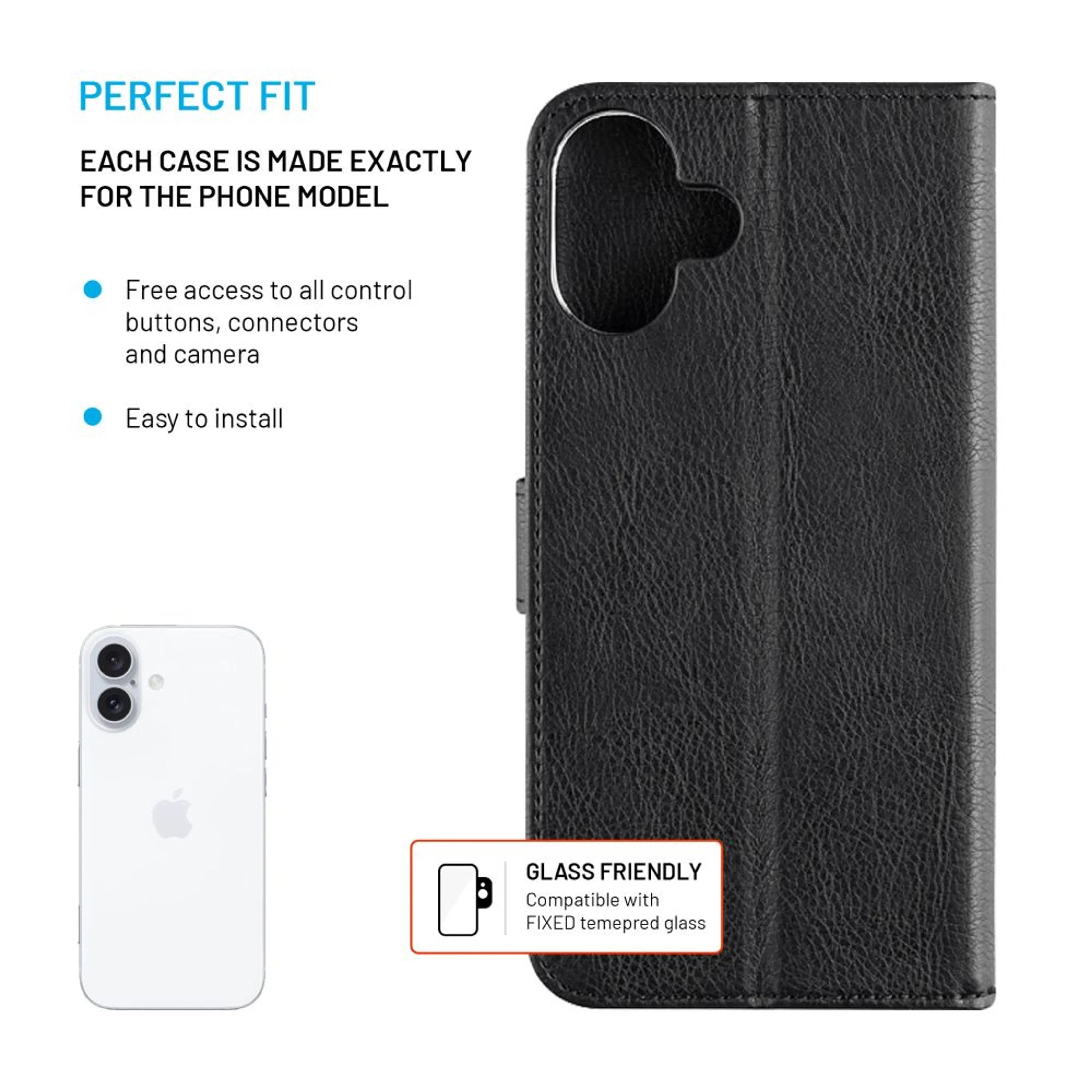 EAN 8591680170043 - FIXED Opus funda para teléfono móvil 15,5 cm (6.1") Folio Negro imagen 3