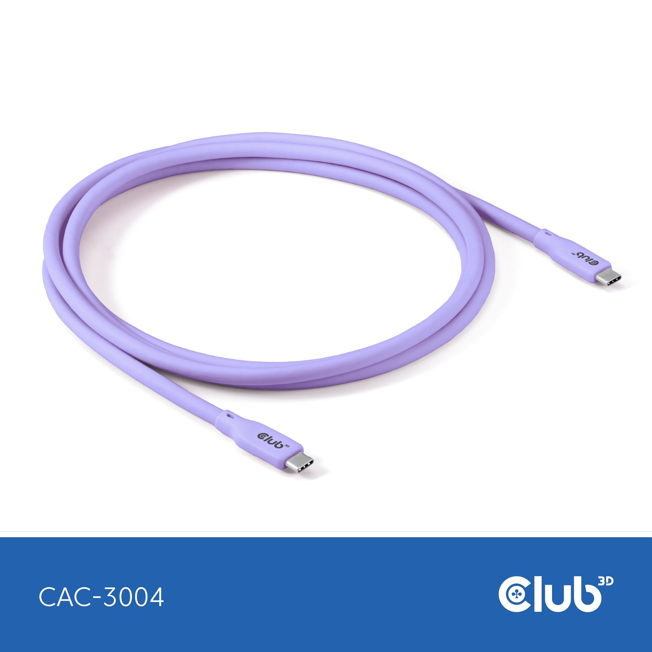 Club3d Lifemyle Usb-C Cable Pd 240w,20gbps 2m Lila M M Retail