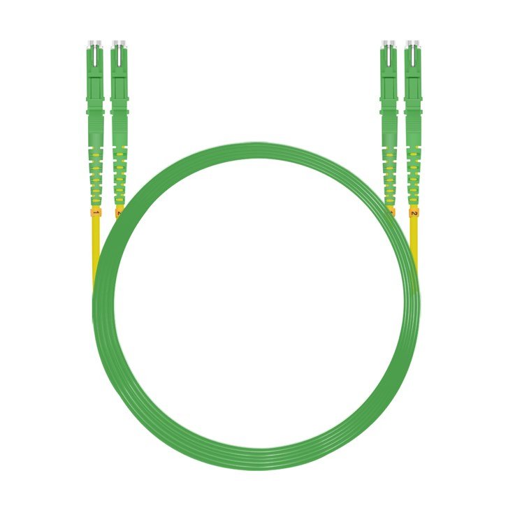 Helos Lwl Cable De Red E2000® Apc/E2000® Apc (Lsh) Duplex 9/125?M Os2 Amarillo 10,0m